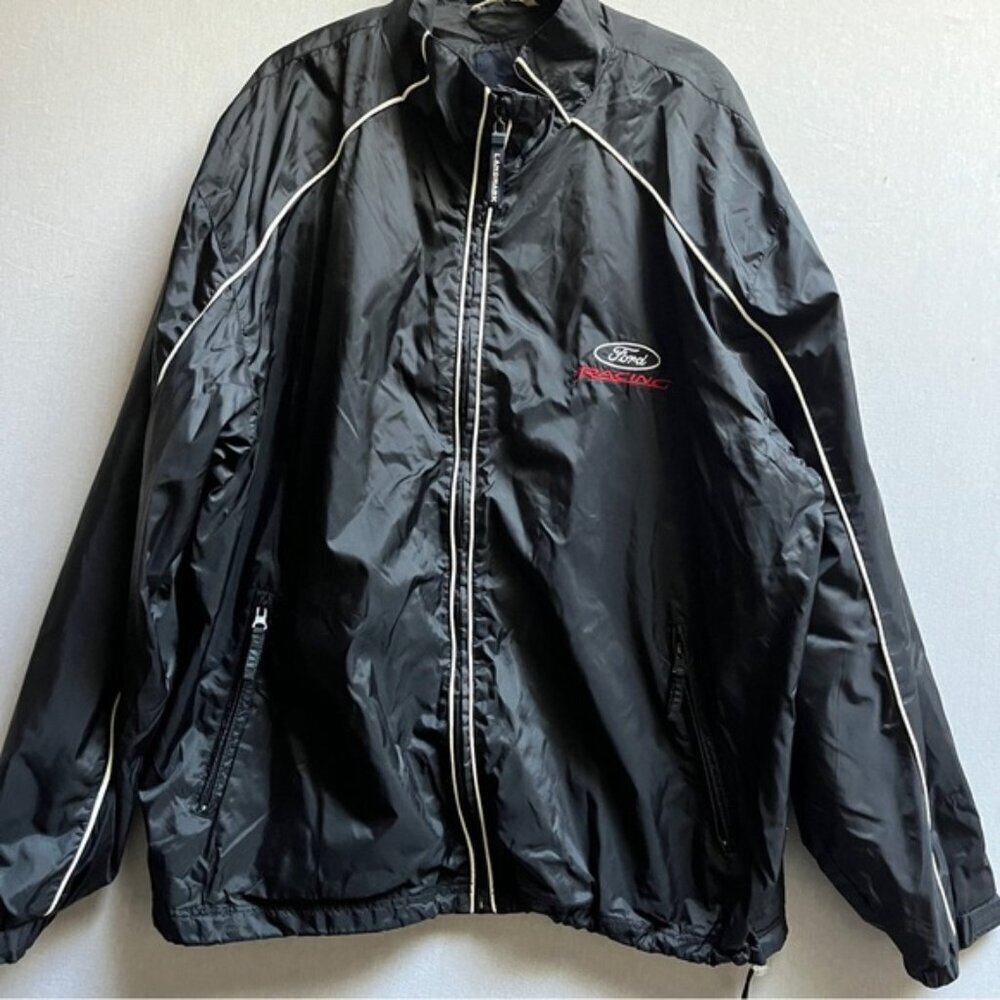 Vintage Landmark Ford Racing Y2K full zip up jacket Sz XL